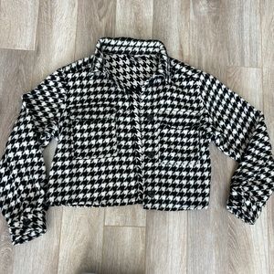Cropped fleece jacket